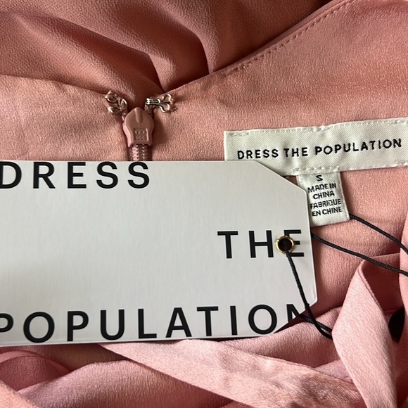 Dress The Population Adonia Sleeveless Square-Neck Maxi Gown Blush Size Small - Picture 4 of 12